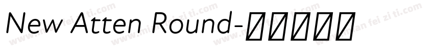 New Atten Round字体转换